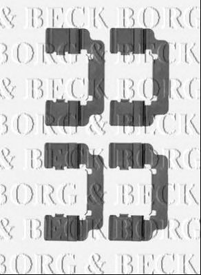 BORG & BECK bbk1451 -  Комплектующие, колодки дискового тормоза